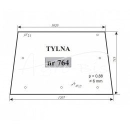 Szyba tylna MF