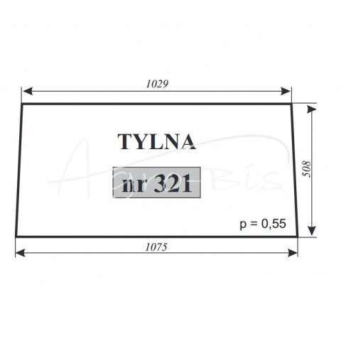Szyba tylna PBC-360 Lubusko Szyba tylna PBC-360 Lubusko