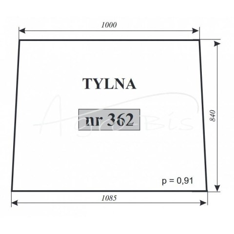 Szyba tylna T-25 Ciechocin Szyba tylna T-25 Ciechocin