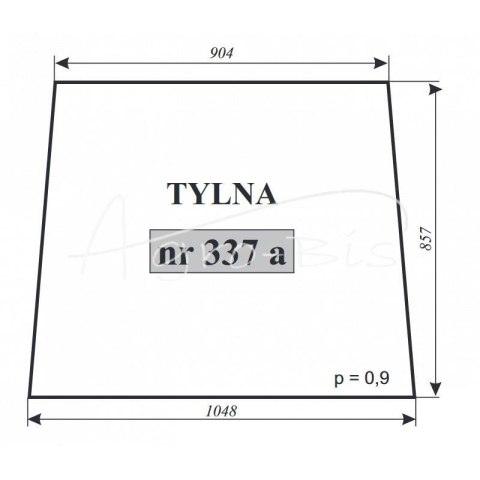 Szyba tylna T-25 Zamość Szyba tylna T-25 Zamość