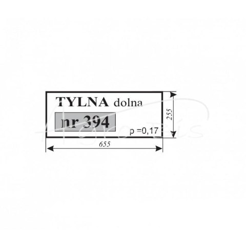 Szyba tylna dolna MF 235 Szyba tylna dolna MF 235