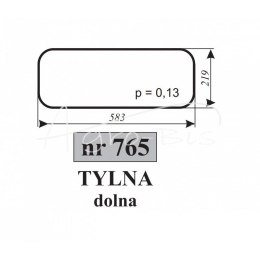 Szyba tylna dolna MF