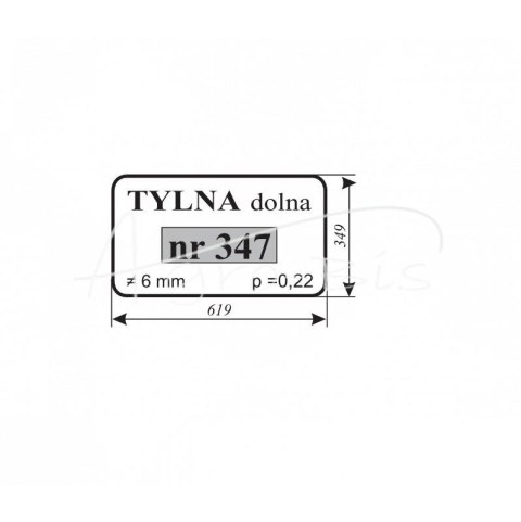 Szyba tylna dolna Ursus 1634 Szyba tylna dolna Ursus 1634