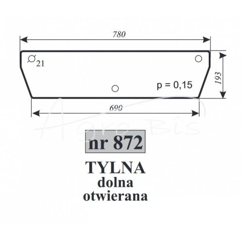 Szyba tylna dolna otwierana MF 3476137M1 342 350 352 355 360 362 362N 365 372N 375 382N 390 390T 396 398 399 Szyba tylna dolna otwierana MF 3476137M1 342 350 352 355 360 362 362N 365 372N 375 382N 390 390T 396 398 399