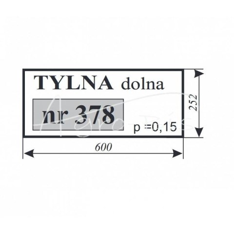 Szyba tylna mała C-330 Smolniki Szyba tylna mała C-330 Smolniki
