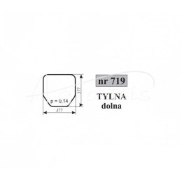 Szyba tylna dolna Pronar 320A MTZ320