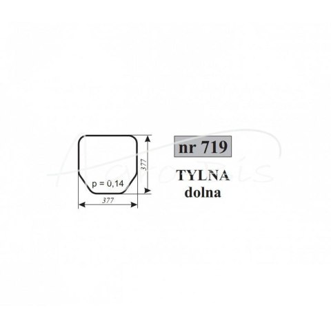 Szyba tylna dolna Pronar 320A MTZ320 Szyba tylna dolna Pronar 320A MTZ320