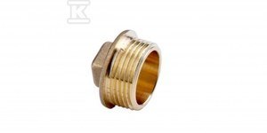 KOREK MOSIĘŻNY 6/4" ŻÓŁTY KOREK MOSIĘŻNY 6/4" ŻÓŁTY