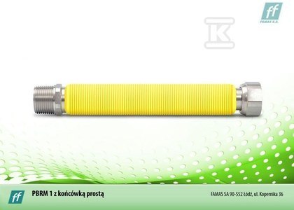 PRZEWÓD GAZ.35-50CM G1/2-NYPEL R1/2" PRZEWÓD GAZ.35-50CM G1/2-NYPEL R1/2"