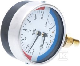 TERMOMANOMETR WP80R R1/2 0,4MPA/120ST.C