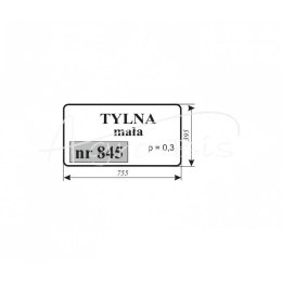 Szyba tylna dolna Renault