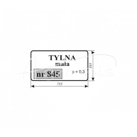Szyba tylna dolna Renault Szyba tylna dolna Renault