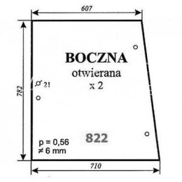 Szyba boczna otwierana Ursus 1634 kabina Kunów