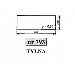 Szyba tylna Bizon Naglak