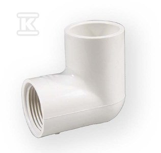 KOLANO Z GWINTEM NAKRĘTNE KW/GW PVC 1/2 KOLANO Z GWINTEM NAKRĘTNE KW/GW PVC 1/2