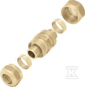 ŁĄCZNIK SKRĘCANY 16X2 PUSH ŁĄCZNIK SKRĘCANY 16X2 PUSH