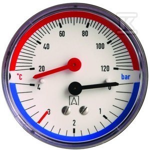 TERMOMANOMETR TM80 20-120C 0-4BAR AX TERMOMANOMETR TM80 20-120C 0-4BAR AX