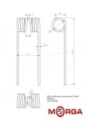Palec podbieracza zastosowanie Welger 0940530200 malowane proszkowo MORGA