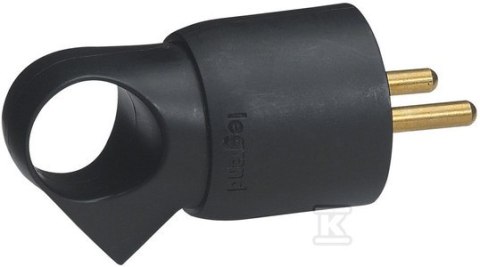WTYCZKA 2P+Z 16A CZARNA Z UCHWYTEM WTYCZKA 2P+Z 16A CZARNA Z UCHWYTEM