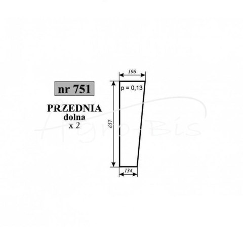 Szyba przednia dolna Lamborghini Szyba przednia dolna Lamborghini