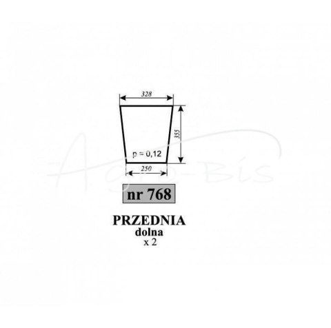 Szyba przednia dolna MF Szyba przednia dolna MF