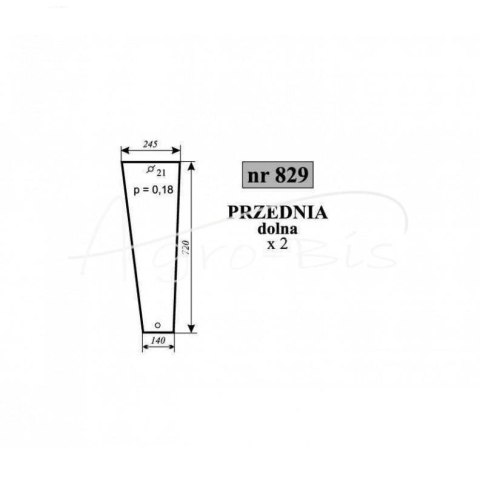 Szyba przednia dolna New Holland Szyba przednia dolna New Holland