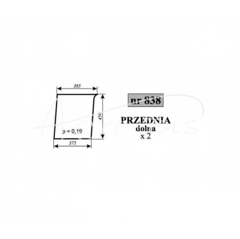 Szyba przednia dolna lewa/prawa Renault Szyba przednia dolna lewa/prawa Renault