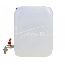 Kanister do wody pionowy 10l plastikowy z kranem metalowym