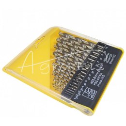 Komplet wierteł do metalu HSS 19cz 1-10mm