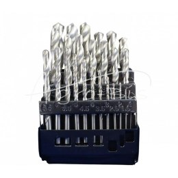 Komplet wierteł do metalu HSS 25cz 1-13mm