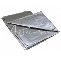 Plandeka 3x5m srebrna gramatura 130g/m2 Gruba MOTORRA