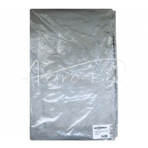 Plandeka 3x5m srebrna gramatura 130g/m2 Gruba MOTORRA Plandeka 3x5m srebrna gramatura 130g/m2 Gruba MOTORRA