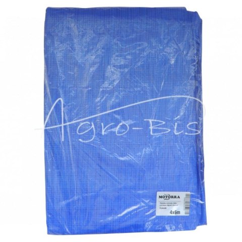 Plandeka niebieska 4x6m gramatura 50g/m2 standard MOTORRA Plandeka niebieska 4x6m gramatura 50g/m2 standard MOTORRA