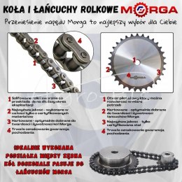 Łańcuch CA650-1 128 ogniw prasa zwijka Sipma 5269077502, 5269077500 hartowany MORGA