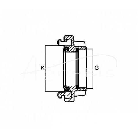 Nasada aluminiowa STORZ 52mm z gwintem wewnętrznym 2" PZL HYDRAL Nasada aluminiowa STORZ 52mm z gwintem wewnętrznym 2" PZL HYDRAL