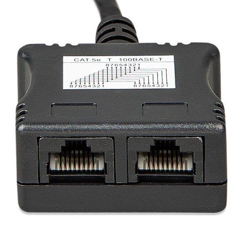 RJ45-splitter 1xRJ45 male/15cm cable/2xRJ45 female RJ45-splitter 1xRJ45 male/15cm cable/2xRJ45 female
