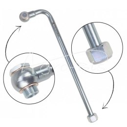 Rurka wygięta 90 stopni Fi-15 z oczkiem 18mm długość 400mm HYDRAL