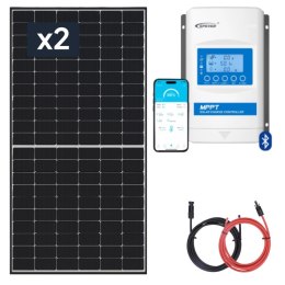 Panel słoneczny 2x455W z regulatorem 30A MPPT