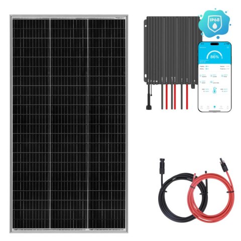 Zestaw solarny na łódź 180W z wodoodpornym regulatorem IP68 MPPT Zestaw solarny na łódź 180W z wodoodpornym regulatorem IP68 MPPT