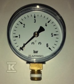 MANOMETR RF63 PIONOWY 1/4
