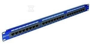 PANEL 19" 24XRJ45 UTP KAT.6 1U Z PÓŁ.N