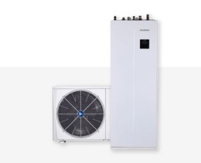 10kW Pompa ciepła KAISAI SPLIT + zasobnik CWU 190 L ALL-IN-ONE KHA-10RY1-B / CWU: KMK-190L-100RY1 A+++