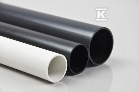 RURA CZARNA UV,RL 37 +UCHWYTY I ZŁĄCZK