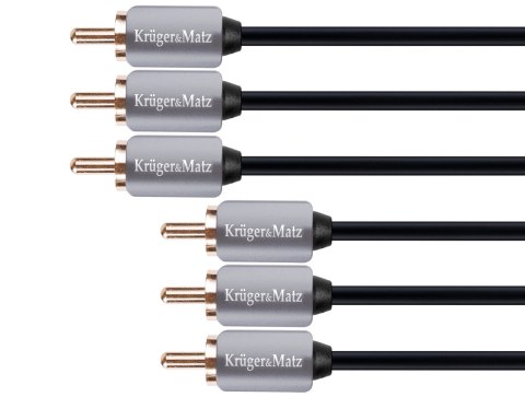 Kabel 3RCA-3RCA component 3.0m Kruger&Matz Kabel 3RCA-3RCA component 3.0m Kruger&Matz
