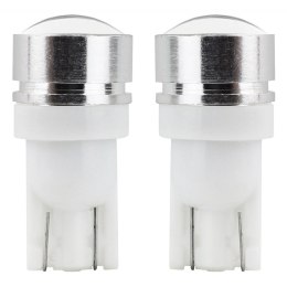Żarówki led standard t10 w5w 3xcob hp 1,5w 12v soczewka amio-01624