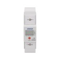 1-fazowy wskaźnik zużycia energii elektrycznej, 80A, dodatkowy wskaźnik, wyjście impulsowe, przycisk RESET, 2 moduły, DIN TH-35m