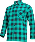 LPKF2S Koszula flanelowa w kratę, granatowa, H:164-170, C:84-88, S, LP