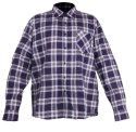 LPKF2S Koszula flanelowa w kratę, granatowa, H:164-170, C:84-88, S, LP